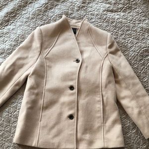 Cream colored pea coat